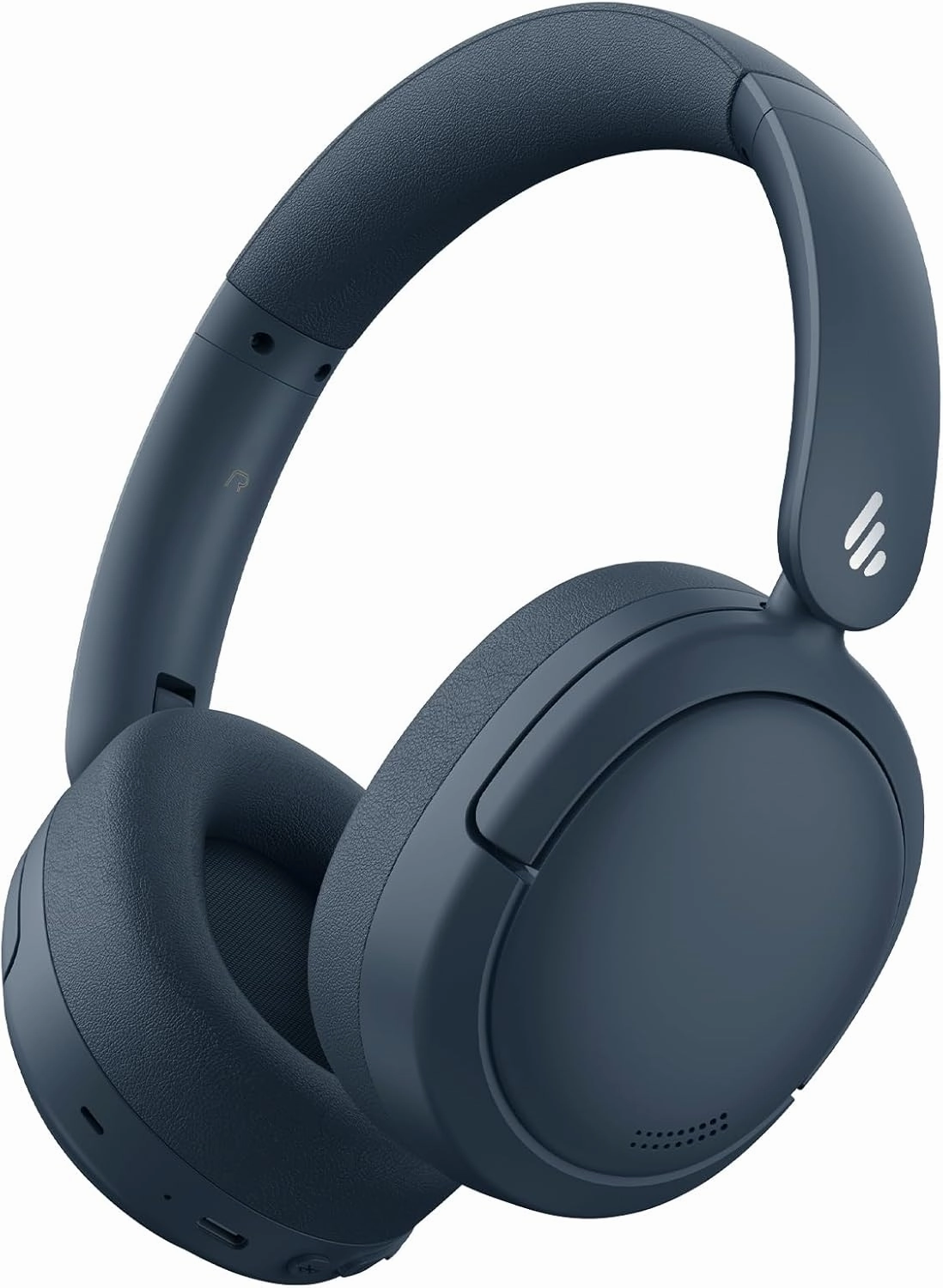 Edifier V80 Hybrid Active Noise Cancelling Headphones, True Wireless Over Ear Bluetooth Headset with 45H Playtime Hi-Res Audio Fast Charging Multipoint Connection for Travel Home Office (Navy) reference headphones,neutral sound headphones,monitor headphone