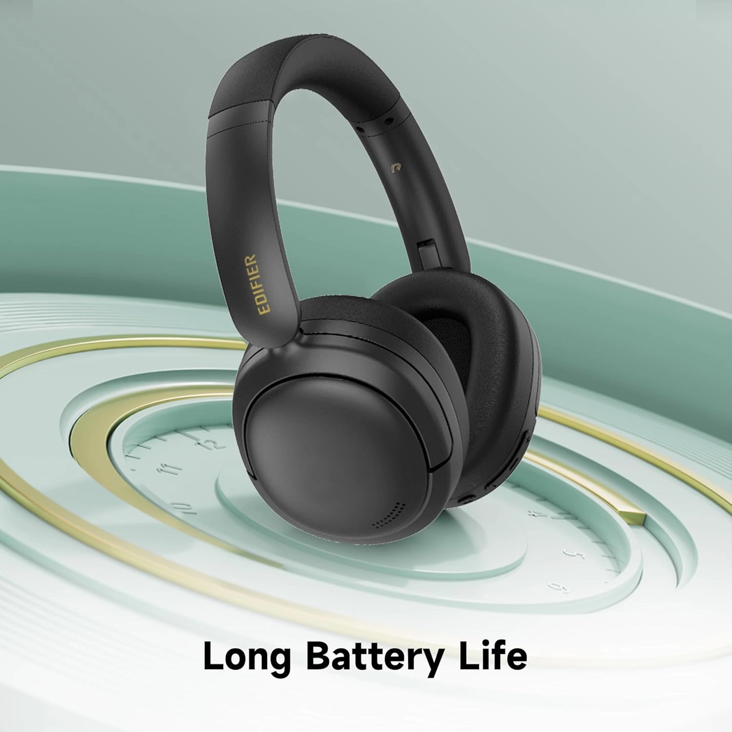 Edifier W800BT SE Wireless Over-Ear Bluetooth 5.4 Headphones - AI Call Noise Cancellation - 45H Playtime - Fast Charging - AAC Codec - Dual Device- Game Mode - Foldable - Black
