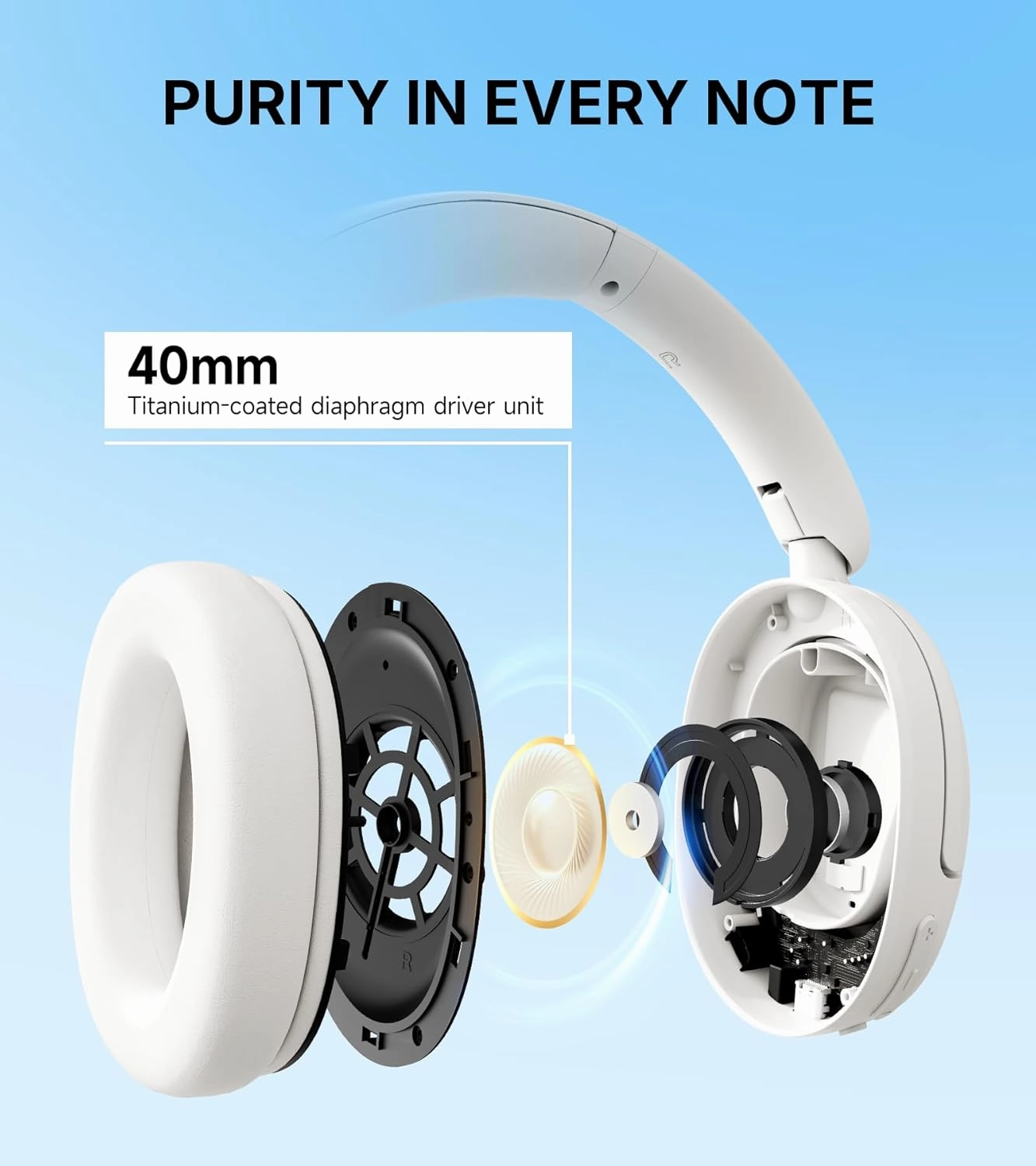 Edifier W800BT SE Wireless Over-Ear Bluetooth 5.4 Headphones - AI Call Noise Cancellation - 45H Playtime - Fast Charging - AAC Codec - Dual Device- Game Mode - Foldable - Gray
