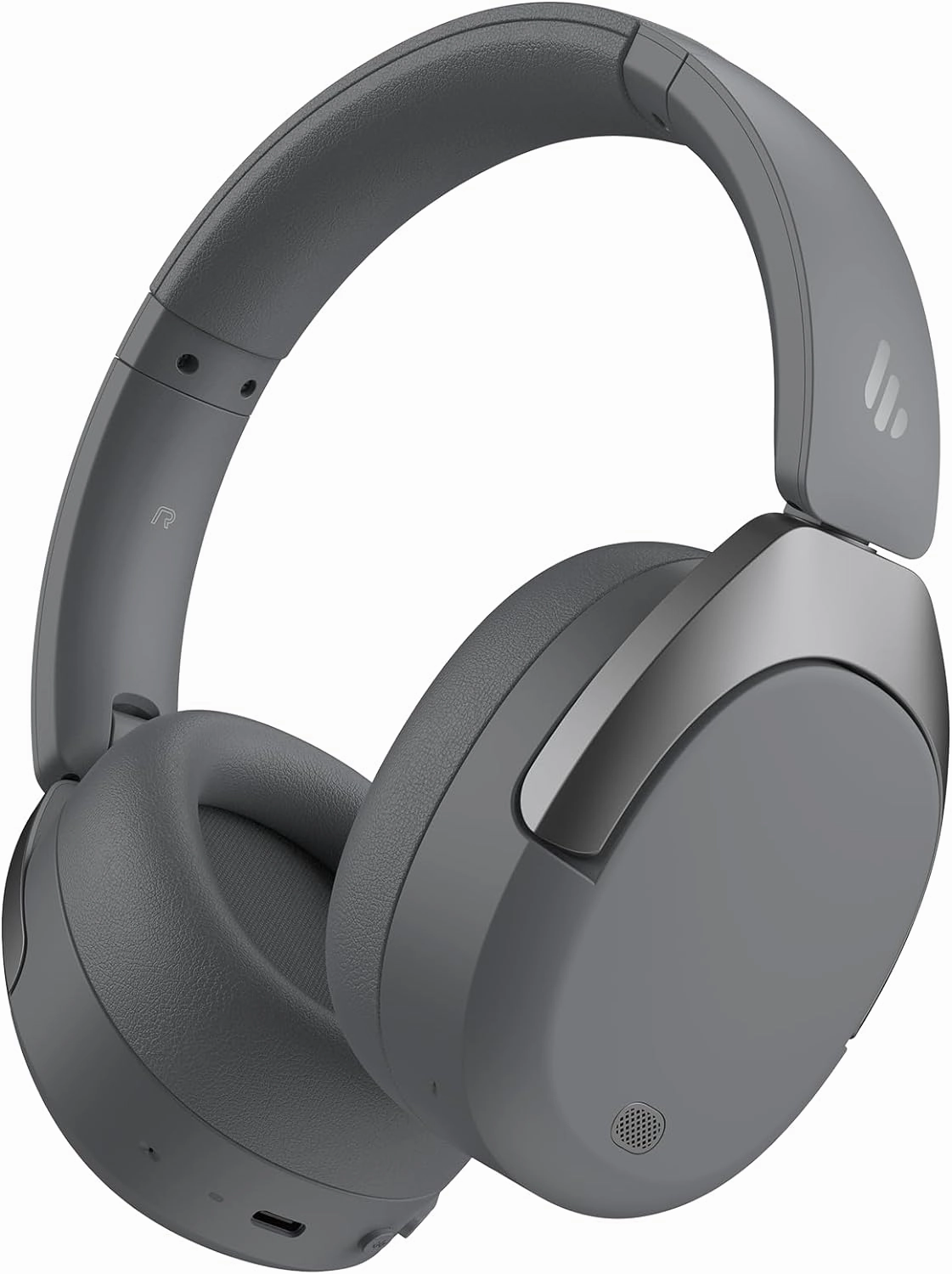 Edifier W830NB Wireless Over Ear Headphones with -45dB Active Noise Cancelling, 94H Playtime, LDAC Hi-Res Sound, Spatial Audio, Fast Charging, Multipoint Connection, Bluetooth V5.4 - Gray over-ear headphones,closed back headphones,wireless studio cans,