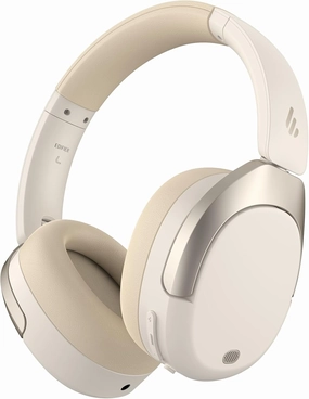 Edifier W830NB Wireless Over Ear Headphones with -45dB Active Noise Cancelling, 94H Playtime, LDAC Hi-Res Sound, Spatial Audio, Fast Charging, Multipoint Connection, Bluetooth V5.4 - Ivory over-ear headphones,closed back headphones,wireless studio cans,