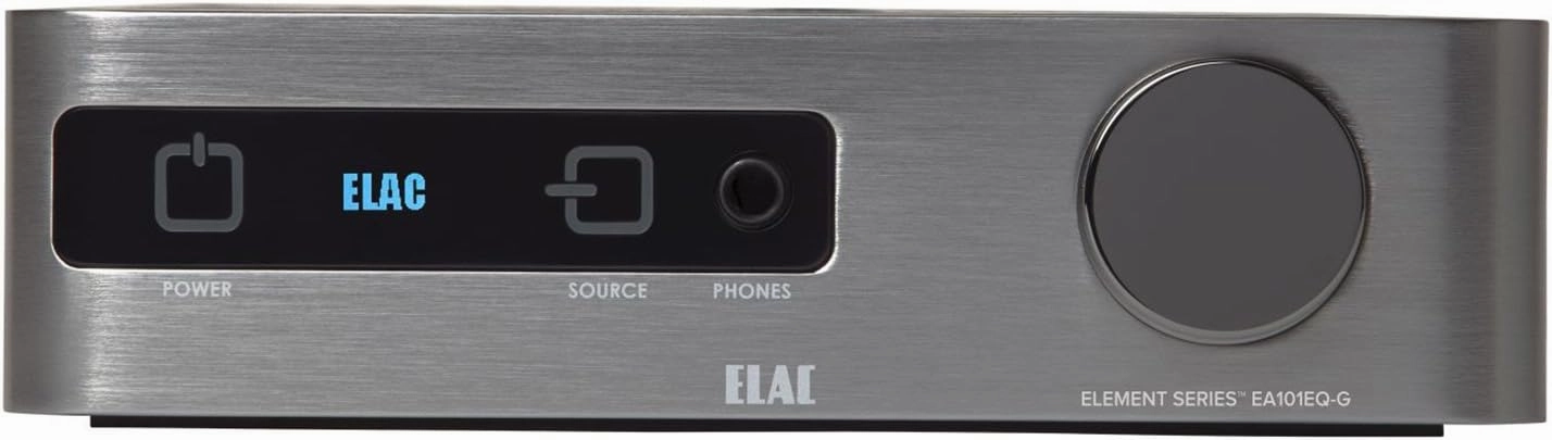 ELAC EA Series Integrated Amplifier, Silver (EA101EQ-G) integrated amplifier,stereo receiver,hi-fi amp combo,