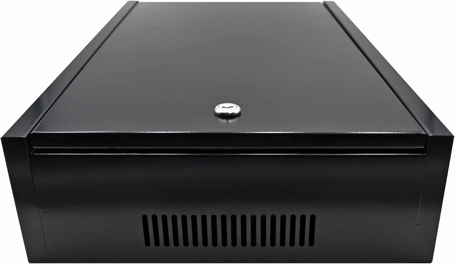 Electriduct 2U Wall Mount Rack Enclosure Network Cabinet Solid Door Black Powder Coated Steel with Lock