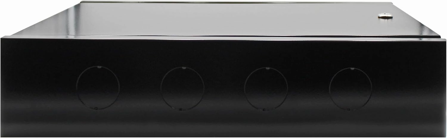 Electriduct 2U Wall Mount Rack Enclosure Network Cabinet Solid Door Black Powder Coated Steel with Lock