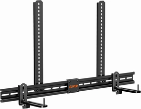 ELIVED Soundbar Mount Under TV, Sound Bar TV Mounting Bracket with 6.5" Holders Swivel to fit Various Soundbar with/Without Holes, 17.7" Vertical Bracket, 15 Lbs, YD5011 soundbar,TV speaker bar,home theater soundbar,