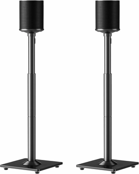 ELIVED Speaker Stands for Sonos Era 100 and Sonos One, One SL, Play:1, Height Adjustable 35"- 43.4" Speaker Stands Pair, Surround Sound Speaker Stand with Cable Management, 11 LBS Loading, YD5036 speaker stands,monitor stands,floor speaker holder