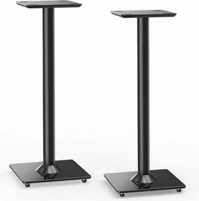 ELIVED Universal Speaker Stand Pair, 31 Inch Height Bookshelf Speaker Stands for Satellite Speaker Large Speaker Up to 22 lbs, Surround Sound Speaker Stand with Cable Management, Black, YD5022 bookshelf speakers,compact stereo speakers,hi-fi shelf speakers