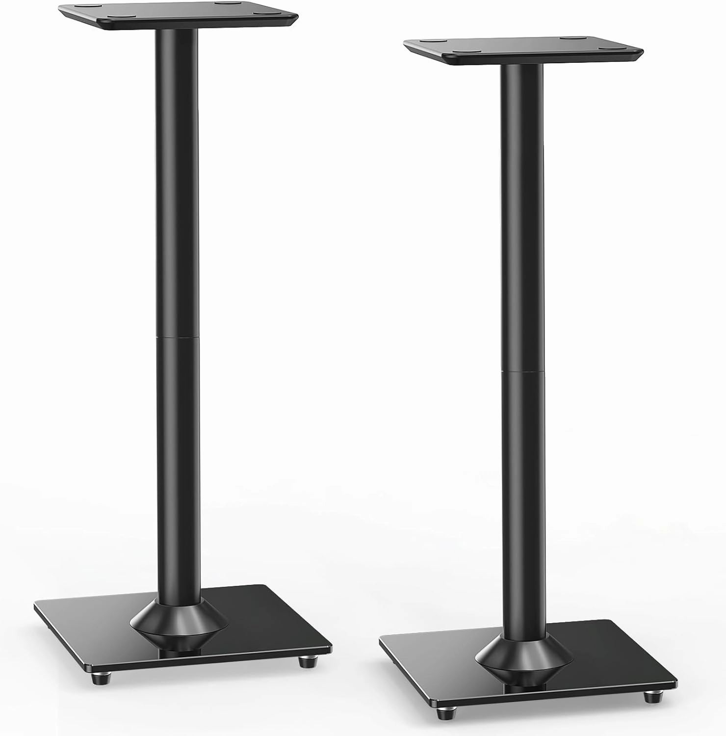 ELIVED Universal Speaker Stand Pair, 31 Inch Height Bookshelf Speaker Stands for Satellite Speaker Large Speaker Up to 22 lbs, Surround Sound Speaker Stand with Cable Management, Black, YD5022 bookshelf speakers,compact stereo speakers,hi-fi shelf speakers