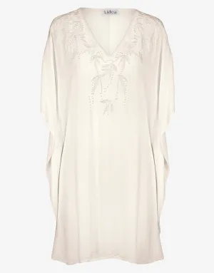 Embroidered Kaftan - Off White