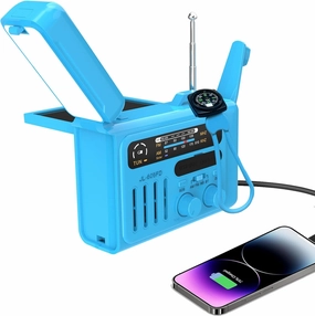 Emergency Crank Weather Radio,Hand Crank Radio, Solar AM/FM/NOAA Weather Portable Radio with Flashlight, Bluetooth Speaker, SOS Alert for Home OutdoorsCompass for Camping Survival network audio player,digital streamer,audio file player,