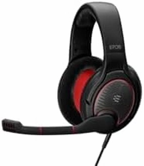 EPOS Game ONE Gaming Headset - Open Acoustic, Noise-Canceling Mic, Flip-to-Mute, XXL Plush Velvet Ear Pads, PC/Mac/Xbox/PS4/Switch/Smartphone Compatible - Black audiophile headphones,high-end headphones,studio over-ear,