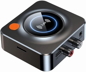 eppfun Bluetooth 5.3 Receiver for Home Stereo, with NFC, TF Card Slot, 3.5mm AUX/RCA, Wireless Audio Adapter Low Latency for Home Music Streaming Stereo System wireless audio bridge,Bluetooth transmitter,WiFi audio link,