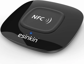 esinkin Bluetooth Receiver Wireless, NFC-Enabled Audio Adapter 4.0 for HD Home Stereo Music Streaming Sound System for 3.5mm (AUX and RCA) wireless audio bridge,Bluetooth transmitter,WiFi audio link,