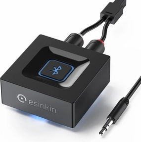 esinkin Wireless Audio Receiver for Music Streaming Sound System Works with Smart Phones, Tablets and Car, Wireless Adapter for Speakers wireless audio bridge,Bluetooth transmitter,WiFi audio link,