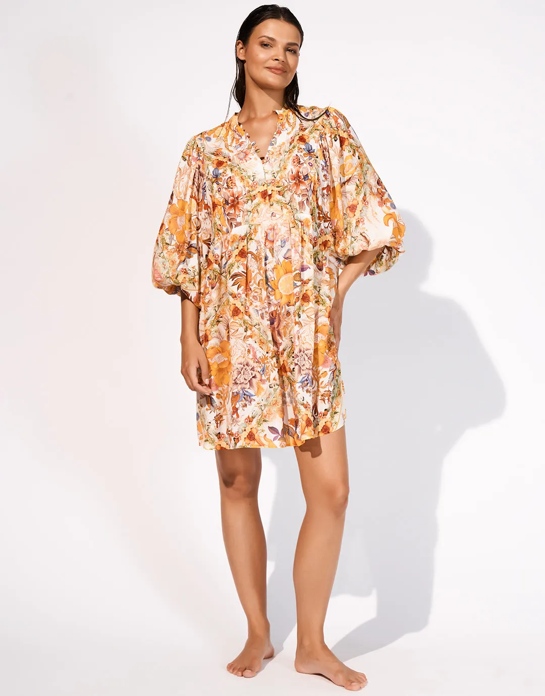 Exuberance Mini Beach Dress - Solar