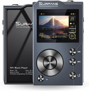 F20 HiFi MP3 Player with Bluetooth5.2, Lossless DSD High Resolution Digital Audio Music Player, High-Res Portable Audio Player with 128GB Memory Card, Support up to 256GB hi-res portable player,digital audio player,DAP lossless,