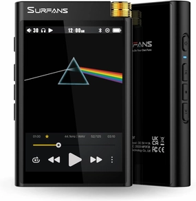 F28 HiFi Music Player 128GB - Dual ESS9018 DAC, 4.4mm Balanced Output, LDAC/aptX HD, Expandable to 512GB, 3.5" Touchscreen balanced output player,audiophile player,hi-res digital player,