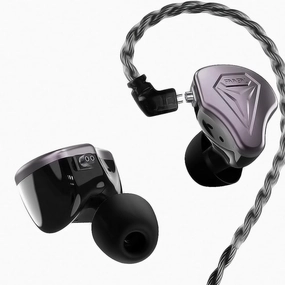 FAAEAL Unbounded HiFi Earphone,10mm Double Magnetic Dynamic Driver DLC Diaphragm Music IEM Headphone with 3.5mm Jack,Audiophile Professional Tuning 2PIN Detachable in-Ear Monitor (Gray No Mic) over-ear headphones,closed back headphones,wireless studio cans