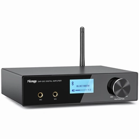 Facmogu DAP-23C 2.1CH 200W Karaoke Wireless Bluetooth Amplifier Receiver w/Subwoofer Output, HDMI ARC/Optical/MIC In, RMS 60Wx2 Home Theater Audio Stereo Amp Digital Amplifier Treble/Bass/Echo/USB/RCA integrated amplifier,stereo receiver,hi-fi amp combo,