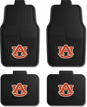 Fanmats Auburn University Tigers Set of 4 Car Mats for Cars, SUV, Pickups - All Weather Protection, Deep Reservoir Design, Universal Fit - 3D NCAA Team Logo - 29x17 Front - 14x 17 Rear Mat vinyl accessories,turntable parts,record player tools,