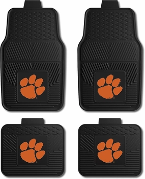 Fanmats Clemson University Tigers Set of 4 Car Mats for Cars, SUV, Pickups - All Weather Protection, Deep Reservoir Design, Universal Fit - 3D NCAA Team Logo - 29x17 Front - 14x 17 Rear Mat vinyl accessories,turntable parts,record player tools,