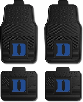 Fanmats Duke University Blue Devils Set of 4 Car Mats for Cars, SUV, Pickups - All Weather Protection, Deep Reservoir Design, Universal Fit - 3D NCAA Team Logo - 29x17 Front - 14x 17 Rear Mat vinyl accessories,turntable parts,record player tools,