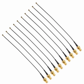 Fdit IPEX Adapter Cable 15 Cm Bridge Loss of 15 Cm, Braid Cable RF Adapter 10 IPEX Parts for SMA KU.FL HERE wireless audio bridge,Bluetooth transmitter,WiFi audio link,