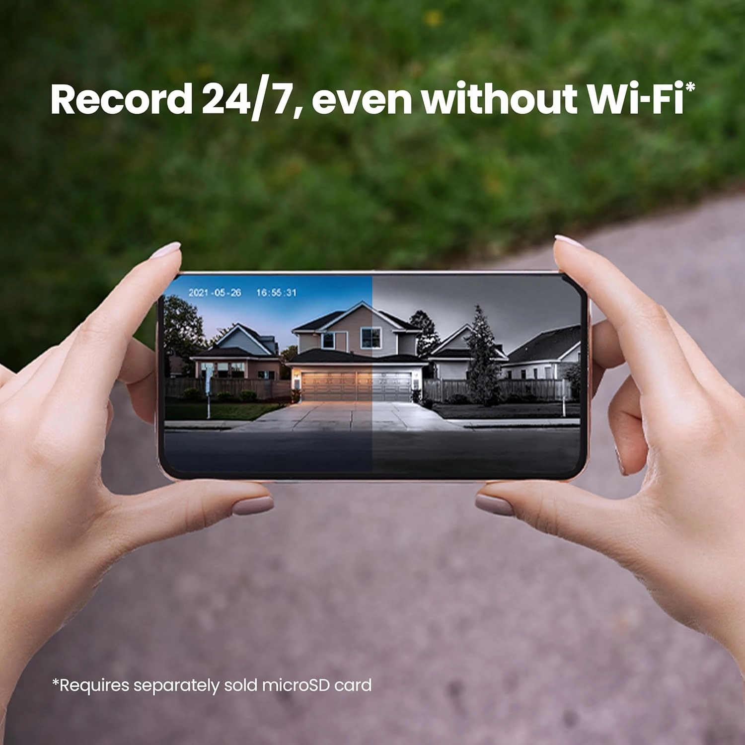 Feit Electric Doorbell Camera, 2.4 GHz WiFi, No Hub, Two-Way Audio, Motion Detection, Night Vision, 1080p HD, Micro SD Card Storage, Wireless Chime Included, Hardwired, CAM/Door/WiFi