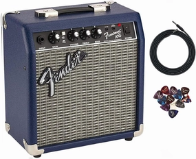 Fender Frontman 10G Guitar Combo Amplifier - Midnight Blue Bundle with Instrument Cable and Picks tube amplifier,valve amp,audiophile tube stereo,