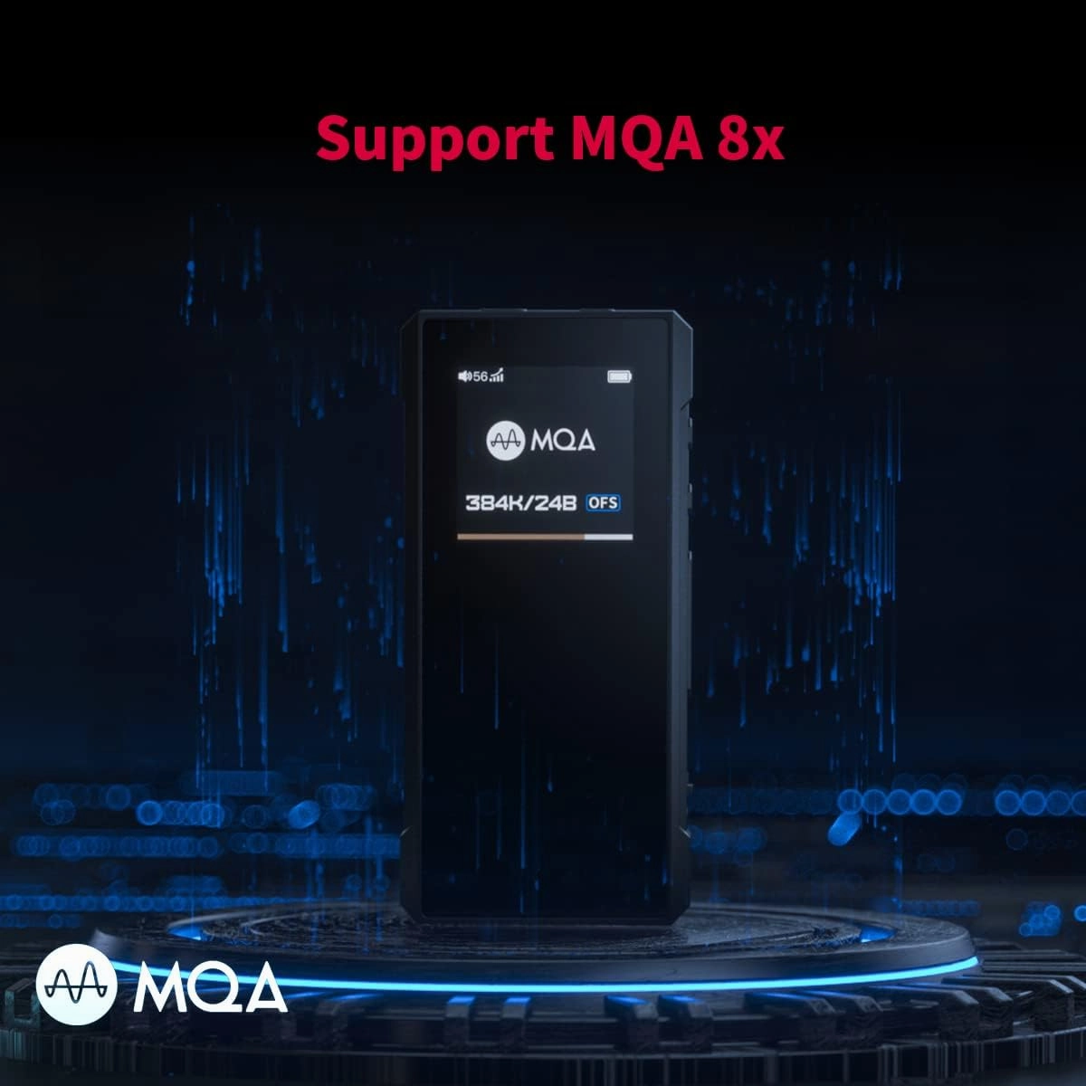 FiiO BTR7 Headphone Amp Bluetooth Receiver High Resolution Portable DAC Supports MQA/LDAC/aptX HD 384K/32Bit DSD256 for Phone/PC/Car/Home Audio