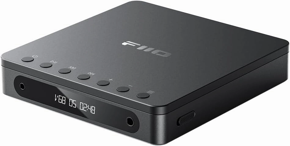 FiiO DM13 Multifunctional Portable Stereo CD Player with Long-Lasting Battery, Supports USB Ripping, Optical/coaxial/3.5mm/4.4mm outputs (Black) hi-res portable player,digital audio player,DAP lossless,