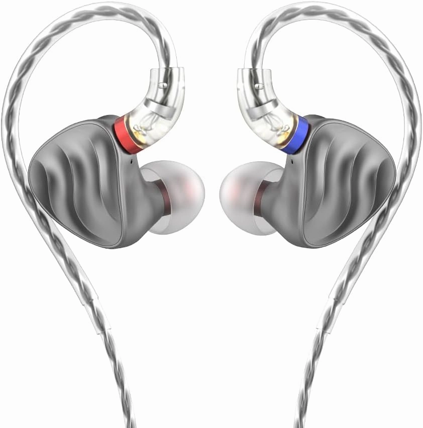 FiiO FH3 HiFi Earphones 3 Drivers (1 Dynamic   2 Knowles BA), in-Ear Earphones High Resolution, Bass Sound, High Fidelity for Smartphone/PC/Tablet (Titanium) audiophile headphones,high-end headphones,studio over-ear,