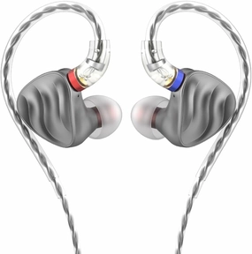 FiiO FH3 HiFi Earphones 3 Drivers (1 Dynamic   2 Knowles BA), in-Ear Earphones High Resolution, Bass Sound, High Fidelity for Smartphone/PC/Tablet (Titanium) audiophile headphones,high-end headphones,studio over-ear,