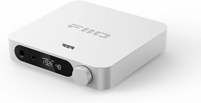 FiiO K11 R2R DAC and Headphone Amplifier for Home Audio or PC, 6.35mm and Balanced 4.4mm, RCA, Coaxial, Optical, 1300mW, 384kHz/24Bit DSD256 (Silver) DAC,USB audio converter,digital to analog converter,
