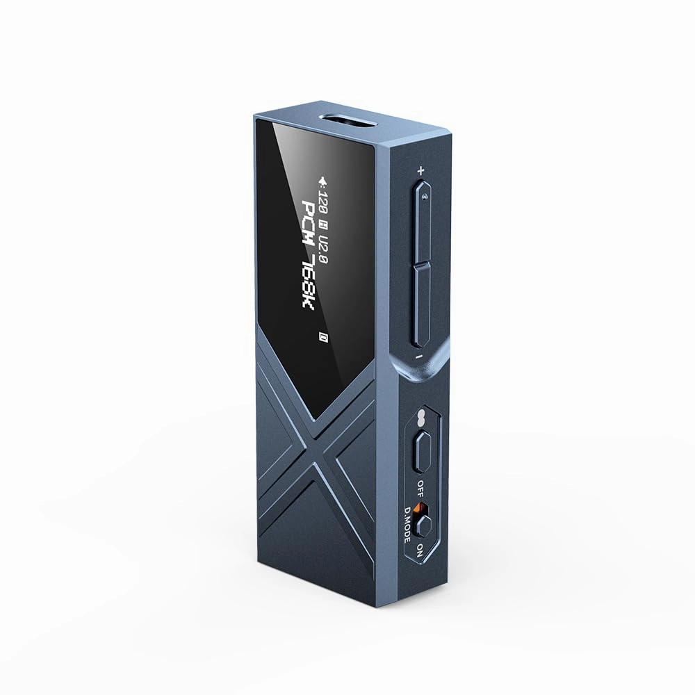 FiiO KA17 Portable USB DAC Audio HiFi Decoder, Dual ES9069Q PCM768 DSD512 3.5/4.4mm Output for Android iOS Mac Win10 (Blue) DAC,USB audio converter,digital to analog converter,
