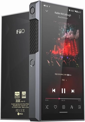 FiiO M11 Plus Music Player Hi-Res Android 10 Snapdragon 660,THX AAA, 5.5inch, 64G, MQA 8X, atpX HD/LDAC Bluetooth5.0/DSD/Tidal/Spotify/4.4 Balance Output (Titanium) hi-res portable player,digital audio player,DAP lossless,