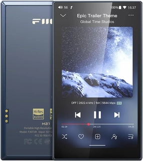 FiiO M21 Android 13 Portable Music Player MP3 Walkman Snapdragon 680 4* CS43198 DAC Chips Hi-Res Audio DSD Bluetooth LDAC (Blue-Black) hi-res portable player,digital audio player,DAP lossless,