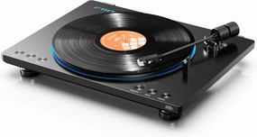 FiiO TT13 Fully Automatic Vinyl Stereo Turntable(Analog), Powerful Phono preamp, Dust Cover, Die-cast Aluminum Platter (TT13 Black Bluetooth) phono preamp,turntable amplifier,record player preamp,