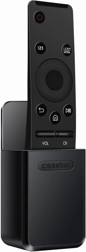 FINTIE CaseBot Remote Holder for Samsung Smart Hub 4K TV Remote, Mounting System Bracket Shelf Compatible with Samsung UHD LED / 4K UHD LED Smart TV, Black smart audio hub,voice control speaker,Alexa compatible audio,
