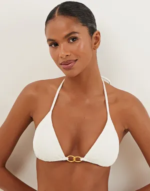 Firenze Jolie Tri Bikini Top - White