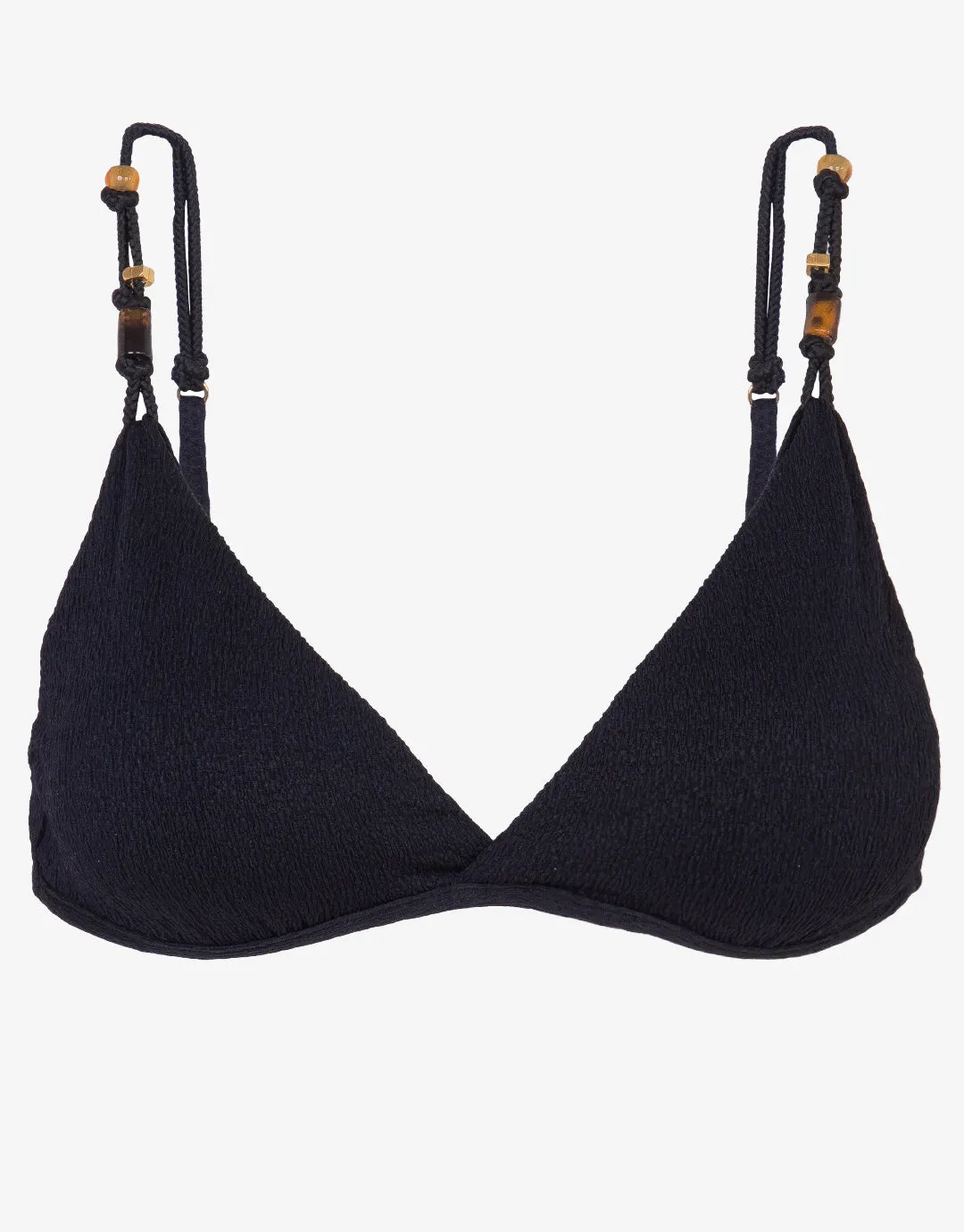 Firenze Kira Flora Bikini Top - Black