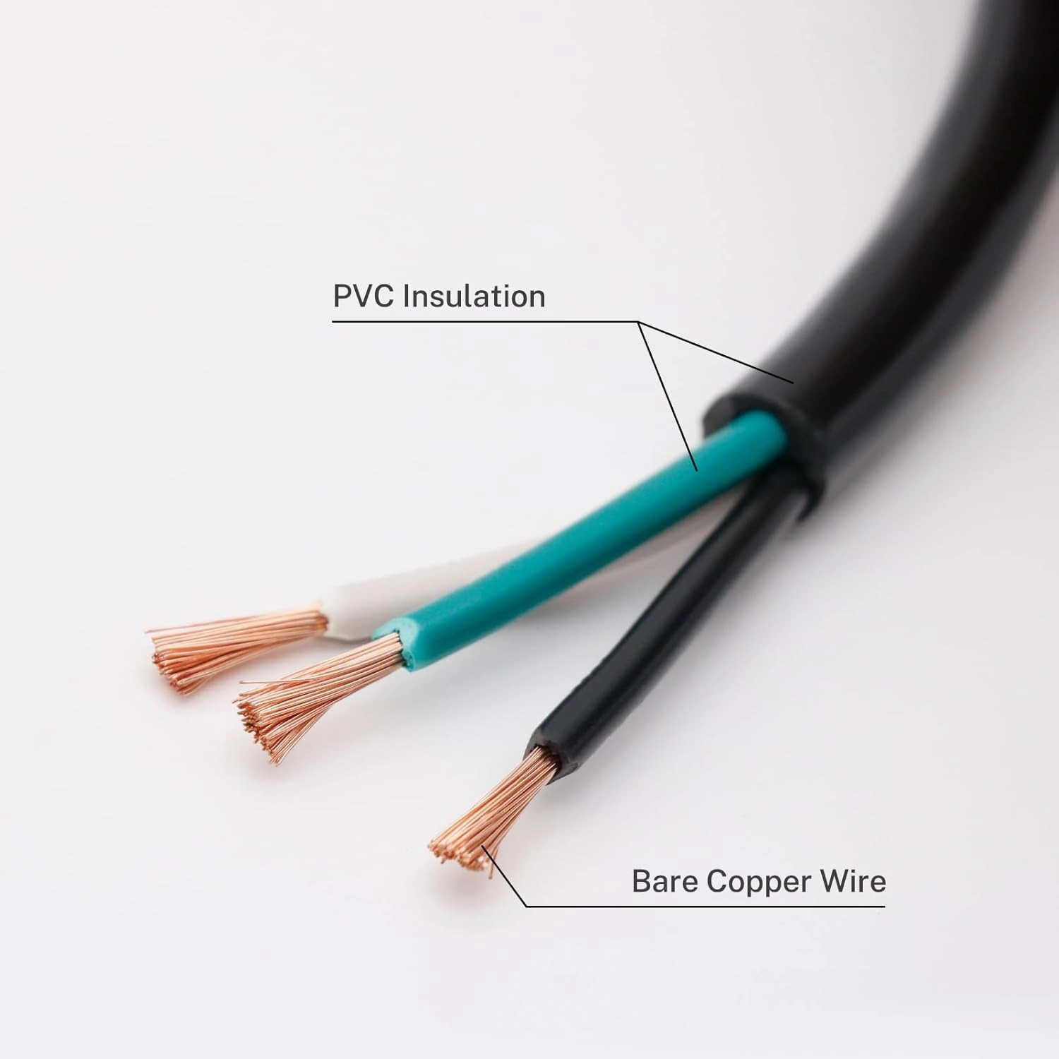 FIRMERST 12 Gauge 6 feet 3 Prong Power Cord Replacement with Three Screw Terminal