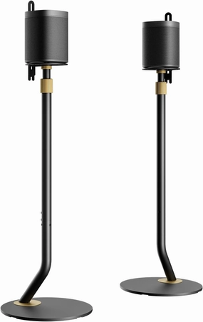 FITUEYES Design Universal Speaker Stand, Adjustable Height Speaker Stands Pair for Satellite & Small Bookshelf Speaker up to 11LBS, Extend 27.5 to 39.3 for Sony Harmon Kardon Bose JBL, Master Series speaker stands,monitor stands,floor speaker holders,