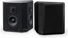 Fluance Elite High Definition 2-Way Bipolar Surround Speakers for Wide Dispersion Surround Sound in Home Theater Systems - Black Ash/Pair (SXBP2) surround sound system,cinema audio kit,5.1 surround package,