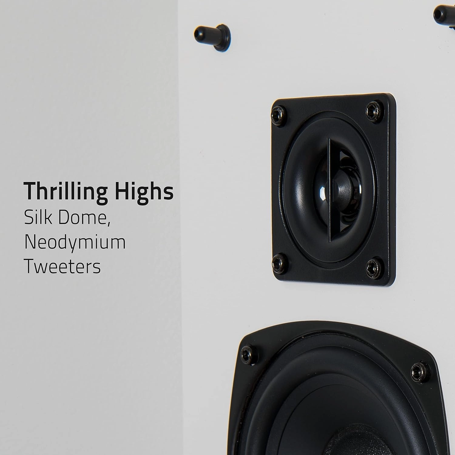 Fluance Elite High Definition 2-Way Bipolar Surround Speakers for Wide Dispersion Surround Sound in Home Theater Systems - Black Ash/Pair (SXBP2)