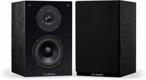 Fluance Elite High Definition 2-Way Bookshelf Surround Sound Speakers for 2-Channel Stereo Listening or Home Theater System - Black Ash/Pair (SX6-BK) surround sound system,cinema audio kit,5.1 surround package,