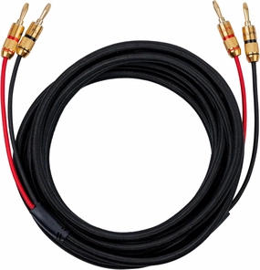 Fluance High-Fidelity 12 Gauge Speaker Wire with Dual Gold-Plated Banana Plugs, 12 Feet Oxygen-Free Pure Copper (OFC) Cable, Nylon Braided Jacket (SW512) speaker cable,audio wire,hi-fi speaker cord,
