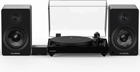Fluance Reference RT82 High Fidelity Vinyl Turntable (Piano Black), PA10 Phono Preamp and Ai61 Powered 6.5" Bookshelf Speakers (Black Ash), Ortofon OM10 Cartridge, 120W Class D Amplifier, Bluetooth phono preamp,turntable amplifier,record player preamp
