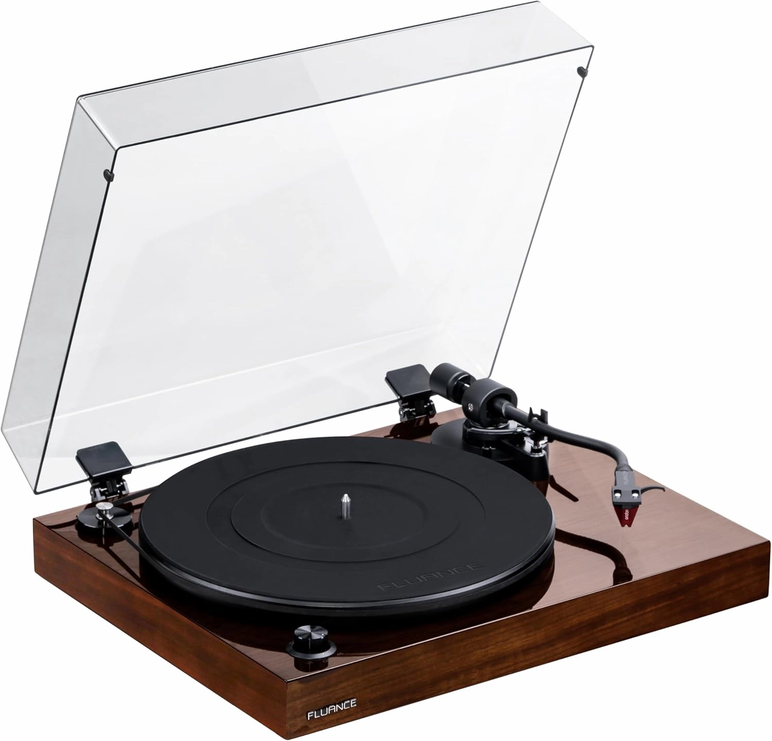 Fluance Reference RT83 High Fidelity Vinyl Turntable (Natural Walnut), PA10 Phono Preamp, Ai41 Powered 5" Bookshelf Speakers (White Walnut), Ortofon 2M Red Cartridge, 90W Class D Amplifier, Bluetooth