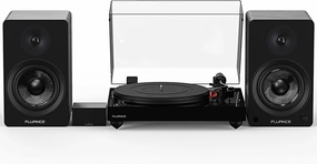 Fluance Reference RT83 High Fidelity Vinyl Turntable (Piano Black), PA10 Phono Preamp and Ai61 Powered 6.5" Bookshelf Speakers (Black Ash), Ortofon 2M Red Cartridge, 120W Class D Amplifier, Bluetooth phono preamp,turntable amplifier,record player prea